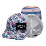 Virgin Islands Hat - Baseball Hat Fit - Floral / White - Trucker Mesh