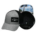Virgin Islands Hat - Low Profile - Gray / Black - Trucker Mesh