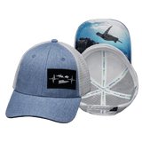 Virgin Islands Hat - Low Profile - Light Blue / White - Trucker Mesh