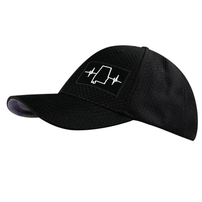 Alabama Hat, Athletiic Fit,  Airmesh, Snapback Hat, Black, Mens Hat, Womens Hat, Side Picture