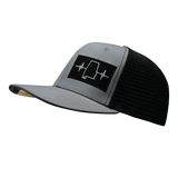 Alabama Hat, Baseball Hat, Snapback Hat, Gray, Black, Mens Hat, Womens Hat, Side Picture