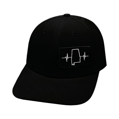 Alabama Hat, Baseball Hat, Snapback Hat, Black, Mens Hat, Womens Hat, Front Picture