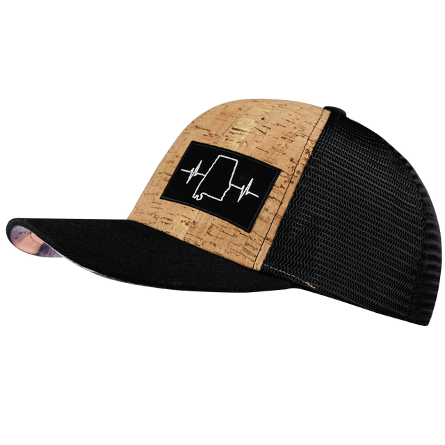 Alabama Hat, Baseball Hat, Snapback Hat, Cork, Black, Mens Hat, Womens Hat, Side Picture