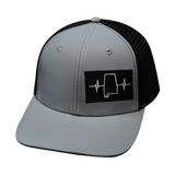 Alabama Hat, Baseball Hat, Snapback Hat, Gray, Black, Mens Hat, Womens Hat, Front Picture