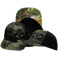 Alabama Hat - Baseball Hat Fit - Green Camo / Black - Laser Mesh