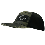 Alabama Hat, Baseball Hat, Snapback Hat, Green Camo, Black, Mens Hat, Womens Hat, Side Picture