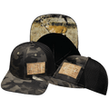 Alabama Hat - Baseball Hat Fit - Tan Camo / Black - Trucker Mesh