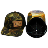 Alabama Hat, Baseball Hat, Snapback Hat, Tan Tree Camo, Black, Mens Hat, Womens Hat, Main Picture