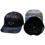 Alabama Hat, Flat Bill, Snapback Hat, Navy Camo, Black, Mens Hat, Womens Hat, Main Picture