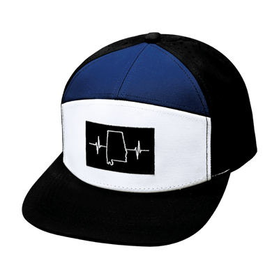 Alabama Hat, Flat Bill, Snapback Hat, Black, White, Navy, Mens Hat, Womens Hat, Front Picture