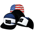 Alabama Hat - Flat Bill - Black / White / Navy - Laser Mesh