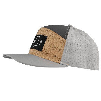 Alabama Hat, Flat Bill, Snapback Hat, Cork, Gray, Charcoal, Mens Hat, Womens Hat, Side Picture