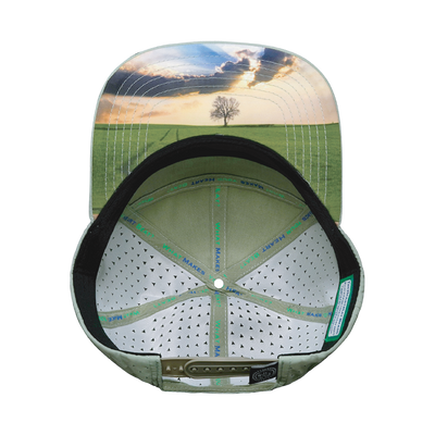 Alabama Hat, Flat Bill, Snapback Hat, Sage, Cream, Mens Hat, Womens Hat, Underbill Picture