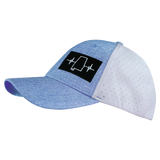 Alabama Hat, Low Profile, Ponytail, Snapback Hat, Light Blue, White, Mens Hat, Womens Hat, Side Picture 