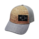 Alabama Hat, Low Profile, Snapback Hat, Cork, Heather Gray, Mens Hat, Womens Hat, Front Picture 