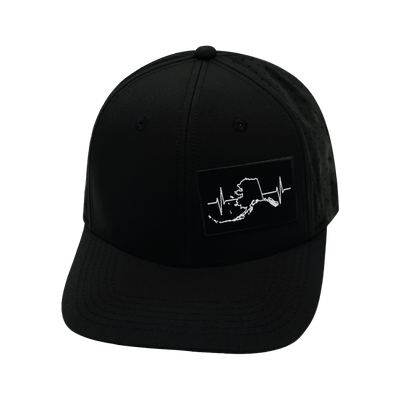 Alaska Hat, Baseball Hat, Snapback Hat, Black, Mens Hat, Womens Hat, Front Picture