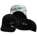 Alaska Hat - Baseball Hat Fit - Black - Laser Mesh