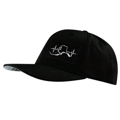 Alaska Hat, Baseball Hat, Snapback Hat, Black, Mens Hat, Womens Hat, Side Picture