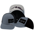 Alaska Hat - Baseball Hat Fit - Gray Blue / Black - Laser Mesh