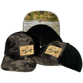 Alaska Hat - Baseball Hat Fit - Tan Camo / Black - Laser Mesh
