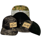 Alaska Hat, Baseball Hat, Snapback Hat, Tan Camo, Black, Mens Hat, Womens Hat, Main Picture