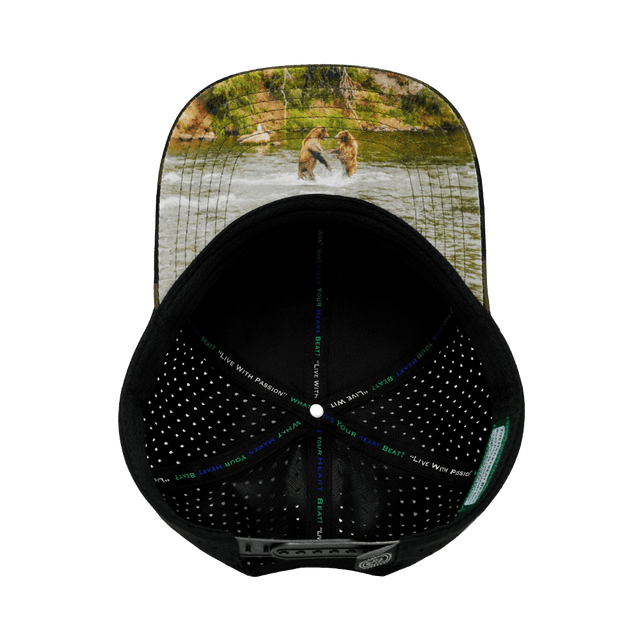 Alaska Hat, Baseball Hat, Snapback Hat, Tan Camo, Black, Mens Hat, Womens Hat, Underbill Picture