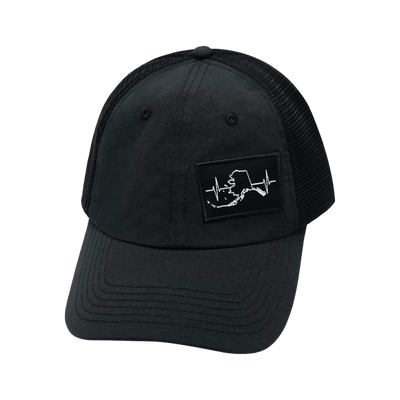 Alaska Hat, Dad Hat, Snapback, Black, Mens Hat, Womens Hat, Front Picture