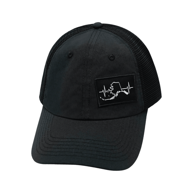 Alaska Hat, Dad Hat, Snapback, Black, Mens Hat, Womens Hat, Front Picture