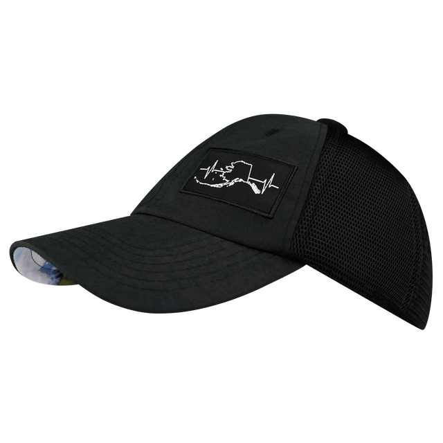 Alaska Hat, Dad Hat, Snapback, Black, Mens Hat, Womens Hat, Side Picture