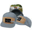 Alaska Hat, Flat Bill, Snapback Hat, Cork, Gray Blue, Mens Hat, Womens Hat, Main  Picture