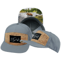 Alaska Hat - Flat Bill - Cork - Gray Blue - Laser Mesh