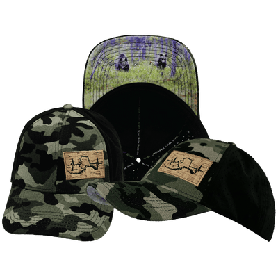 Alaska Hat — Low Profile, Ponytail, Camo / Black, Laser Mesh
