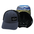 Alaska Hat, Low Profile, Ponytail, Snapback Hat, Charcoal, Black, Mens Hat, Womens Hat, Main Picture 