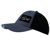 Alaska Hat, Low Profile, Ponytail, Snapback Hat, Charcoal, Black, Mens Hat, Womens Hat, Side Picture 