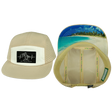 Beach Hat, 5 Panel Hat, Snapback, Sand, White, Mens Hat, Womens Hat, Main Picture