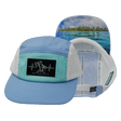 Beach Hat, 5 Panel Hat, Snapback, Baby Blue, Mint, White, Mens Hat, Womens Hat, Main Picture