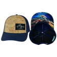 Beach Hat, Baseball Hat, Snapback Hat, Cork, Dark Blue, Mens Hat, Womens Hat, Main Picture