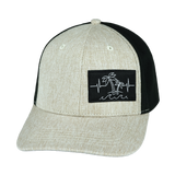 Beach Hat, Baseball Hat, Snapback Hat, Cream Hemp, Black, Mens Hat, Womens Hat, Front Picture