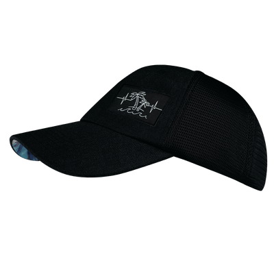 Beach Hat, Dad Hat, Snapback, Black Hemp, Black, Mens Hat, Womens Hat, Side Picture