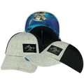 Beach Hat - Dad Hat - Gray Tan Hemp / Black - Soft Trucker Mesh