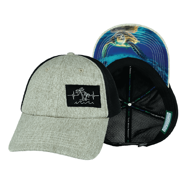 Beach Hat, Dad Hat, Snapback, Gray Tan  Hemp, Black, Mens Hat, Womens Hat, Main Picture