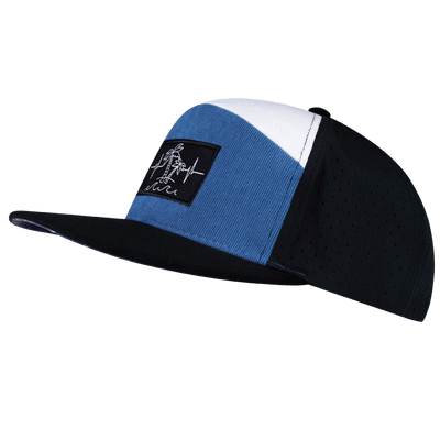 Beach Hat, Flat Bill, Snapback Hat, Mint, White, Mens Hat, Womens Hat, Corduroy, Black, Blue, White, Side Picture
