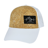 Beach Hat, Low Profile, Ponytail, Snapback Hat, Teal, White, Mens Hat, Womens Hat, Front Picture 