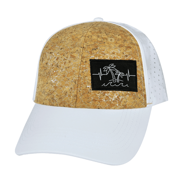 Beach Hat, Low Profile, Ponytail, Snapback Hat, Teal, White, Mens Hat, Womens Hat, Front Picture 