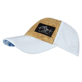 Beach Hat, Low Profile, Ponytail, Snapback Hat, Teal, White, Mens Hat, Womens Hat, Side Picture 