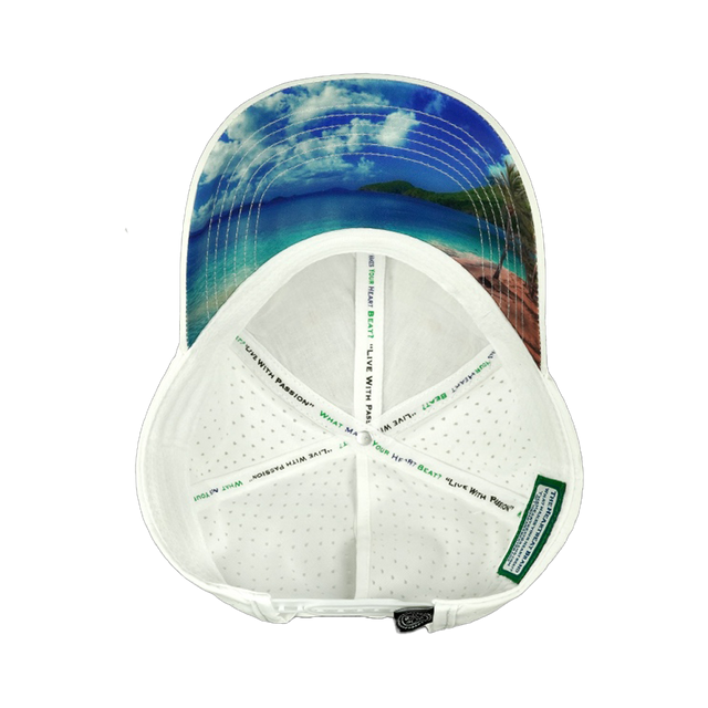 Beach - 6 Panel - Shallow Fit - Pony Tail - Cork - White (Unisex)