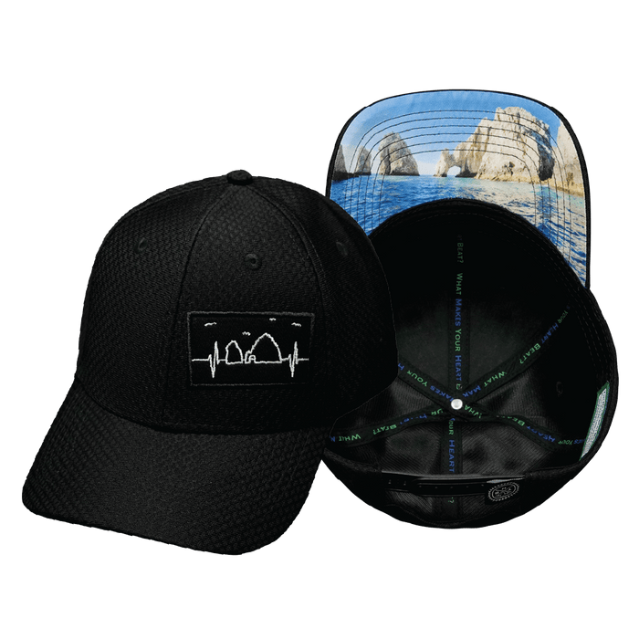 Cabo Hat — Airmesh, Athletic Fit, Black, Fabric Back