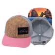 Cabo Hat, Baseball Hat, Snapback Hat, Cork, Pink, Gray, Mens Hat, Womens Hat, Main Picture