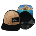 Cabo Hat - Baseball Hat Fit - Cork - Black - Trucker Mesh