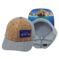 Cabo Hat - Baseball Hat Fit - Cork - Heather Gray / Gray - Trucker Mesh